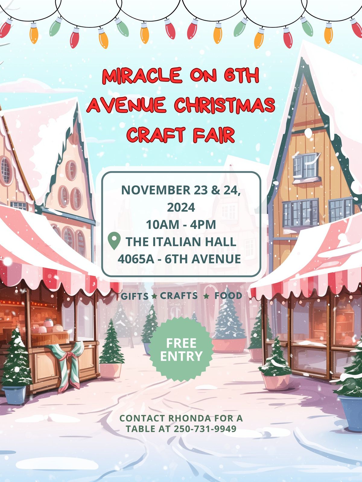 Miracle on 6th Avenue Christmas Craft Fair