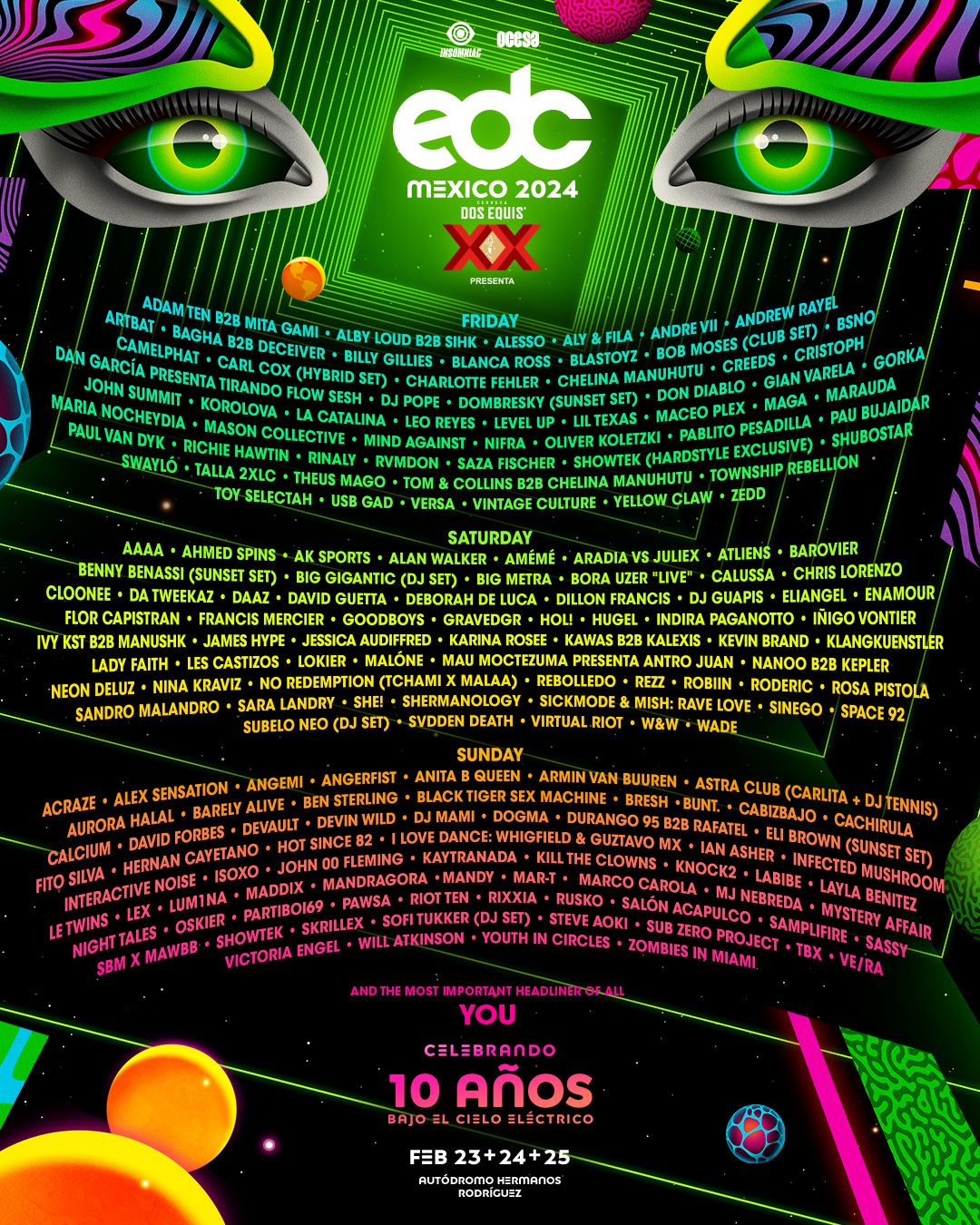 Electric Daisy Carnival M\u00e9xico 2025 - 3-Day Pass Tickets