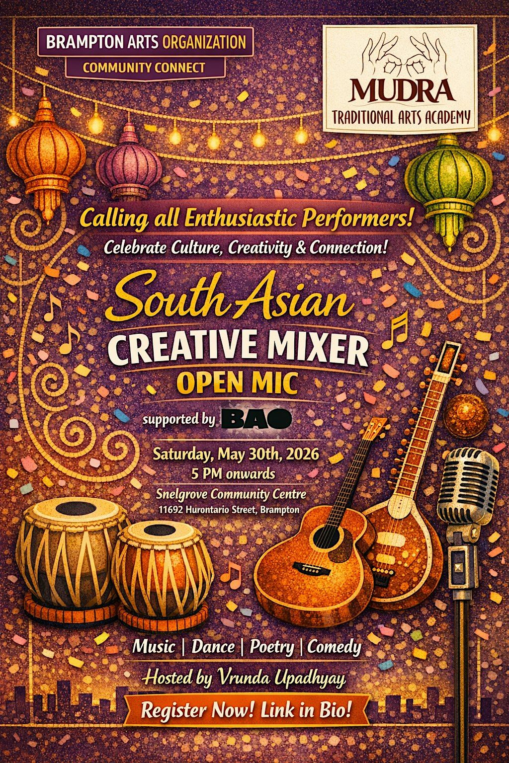 South Asian Creative Mixer produced with the support of the BAO