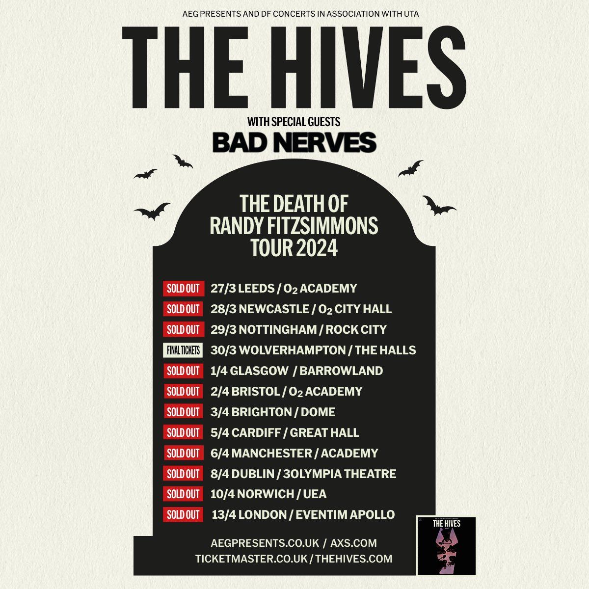 The Hives with Bad Nerves