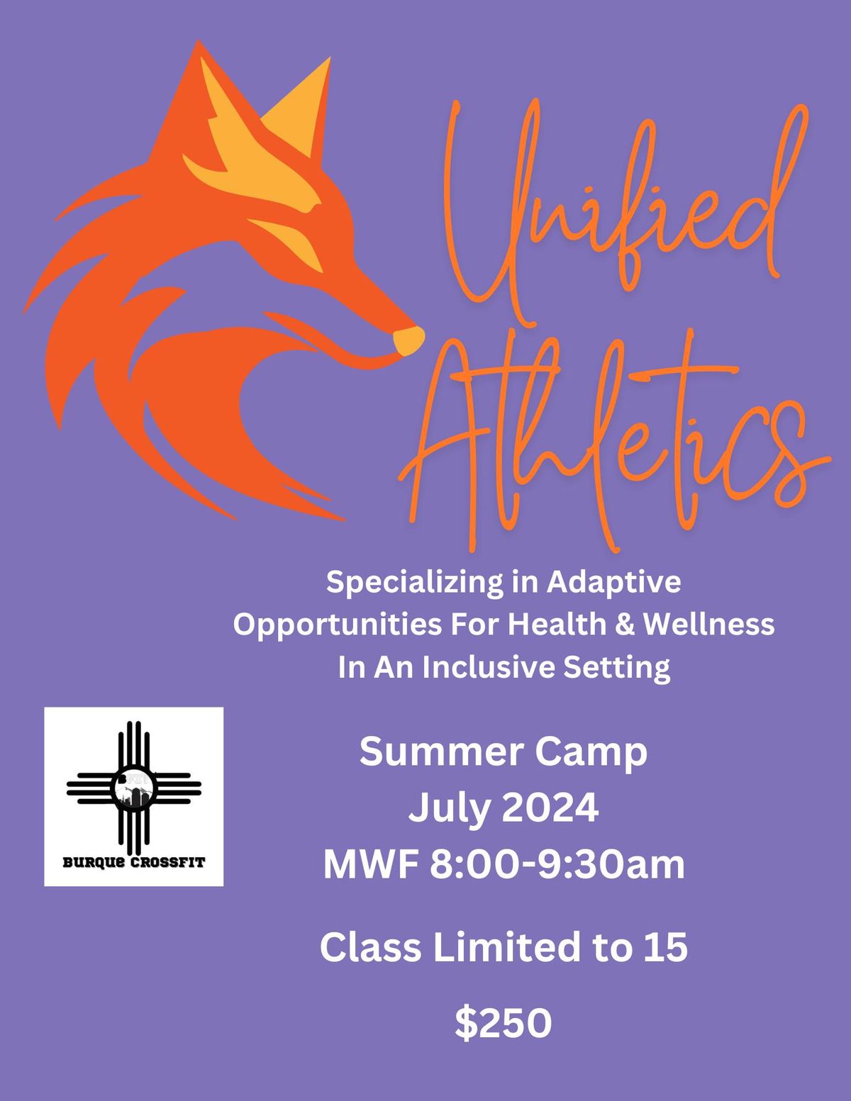 Unified Athletics: Adaptive Fitness Camp Classes