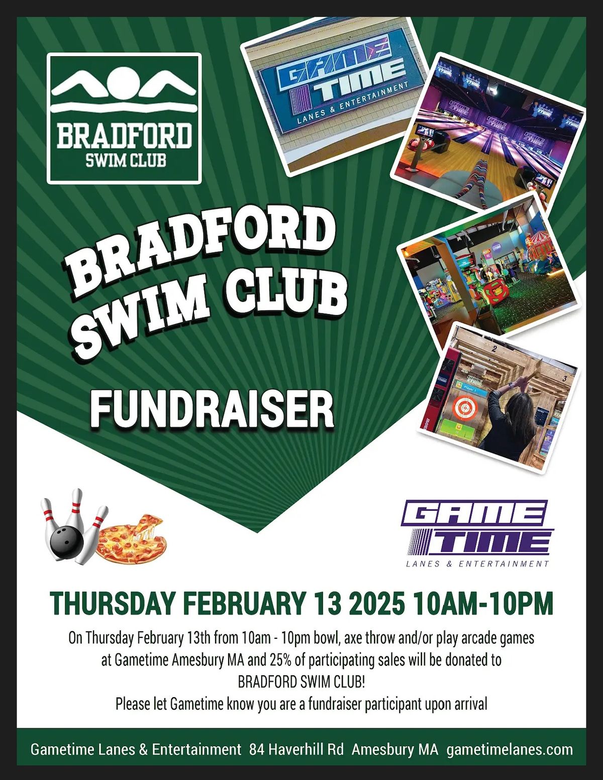 BSC Fundraiser at Gametime Lanes and Entertainment