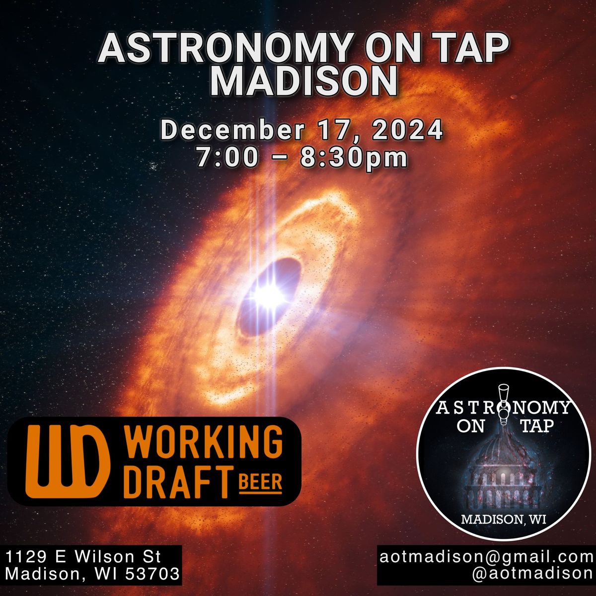 Madison Astronomy on Tap (December 2024)