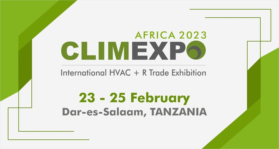 03rd CLIMEXPO TANZANIA 2023 Air Conditioning, Ventilation, Refrigerating and HVAC+R Services