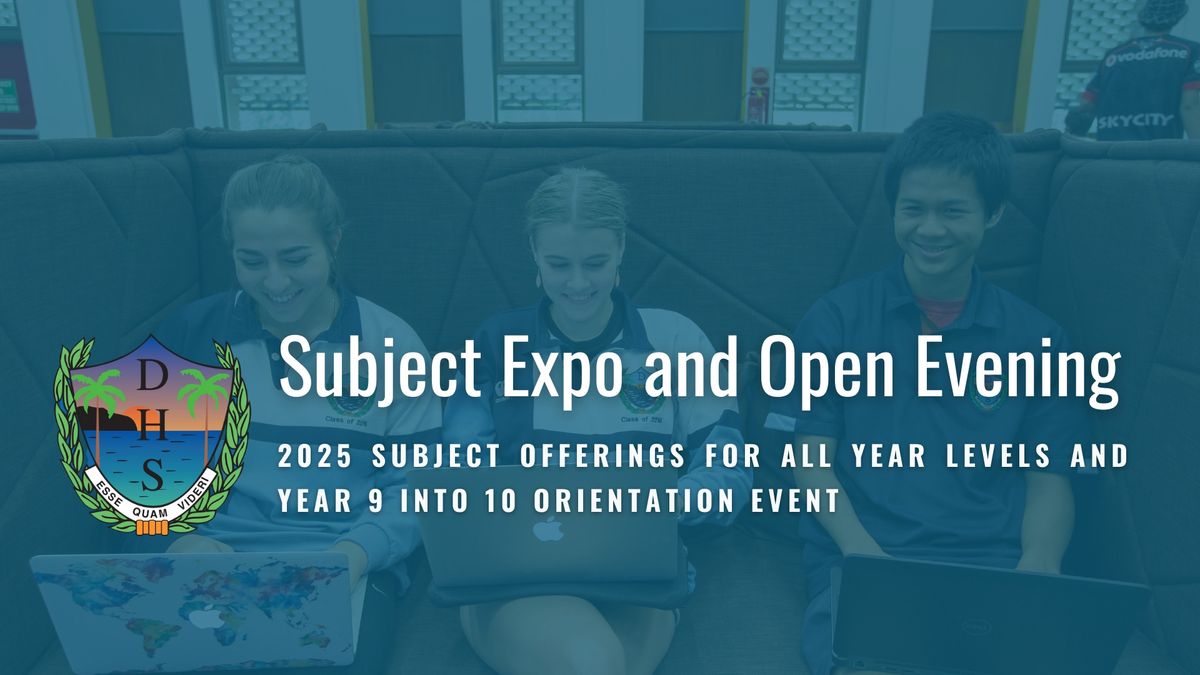 SUBJECT EXPO AND OPEN EVENING