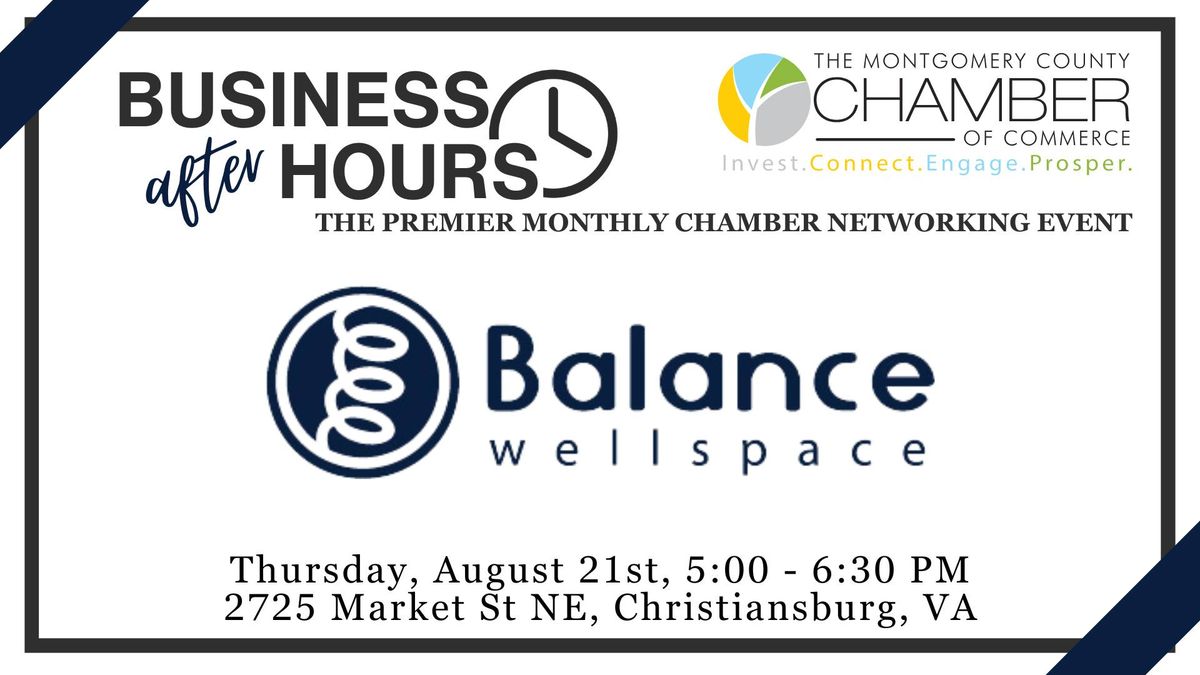 Business After Hours: Balance Wellspace Integrative Medicine