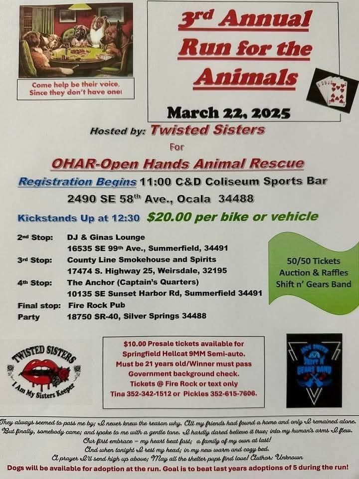 3rd Annual Run for Animals!