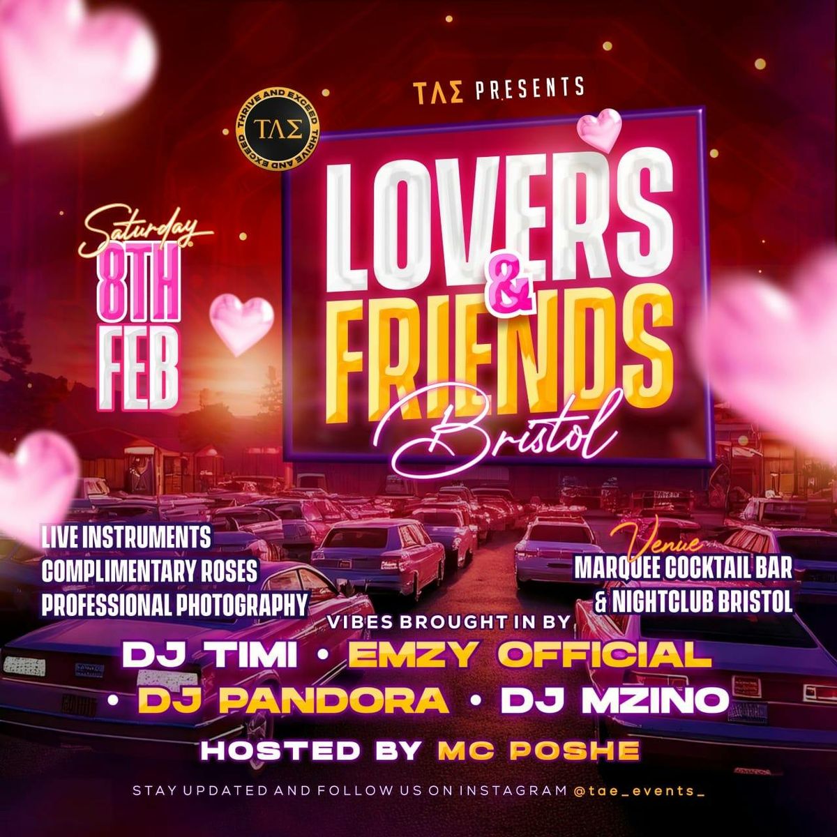 \u03a4\u039b\u03a3 Presents: LOVERS &amp; FRIENDS (Bristol)