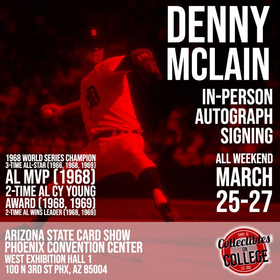 Denny McLain Autograph Signing