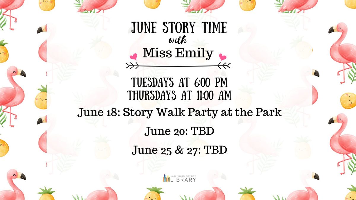 Story Time with Miss Emily - Jun 25