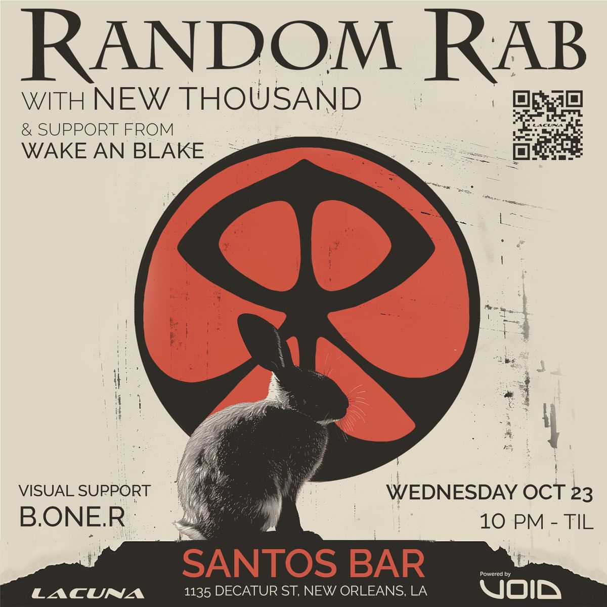 October 23rd Beats Antique Late Night With Random Rab w\/ New Thousand & Wake an Blake at Santos