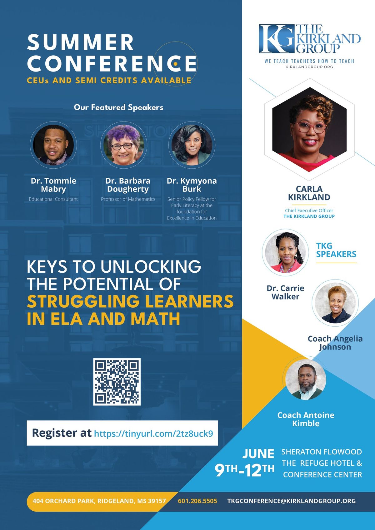 2024 Summer Conference: Keys to Unlocking the Potential of Struggling Learners in ELA and Math