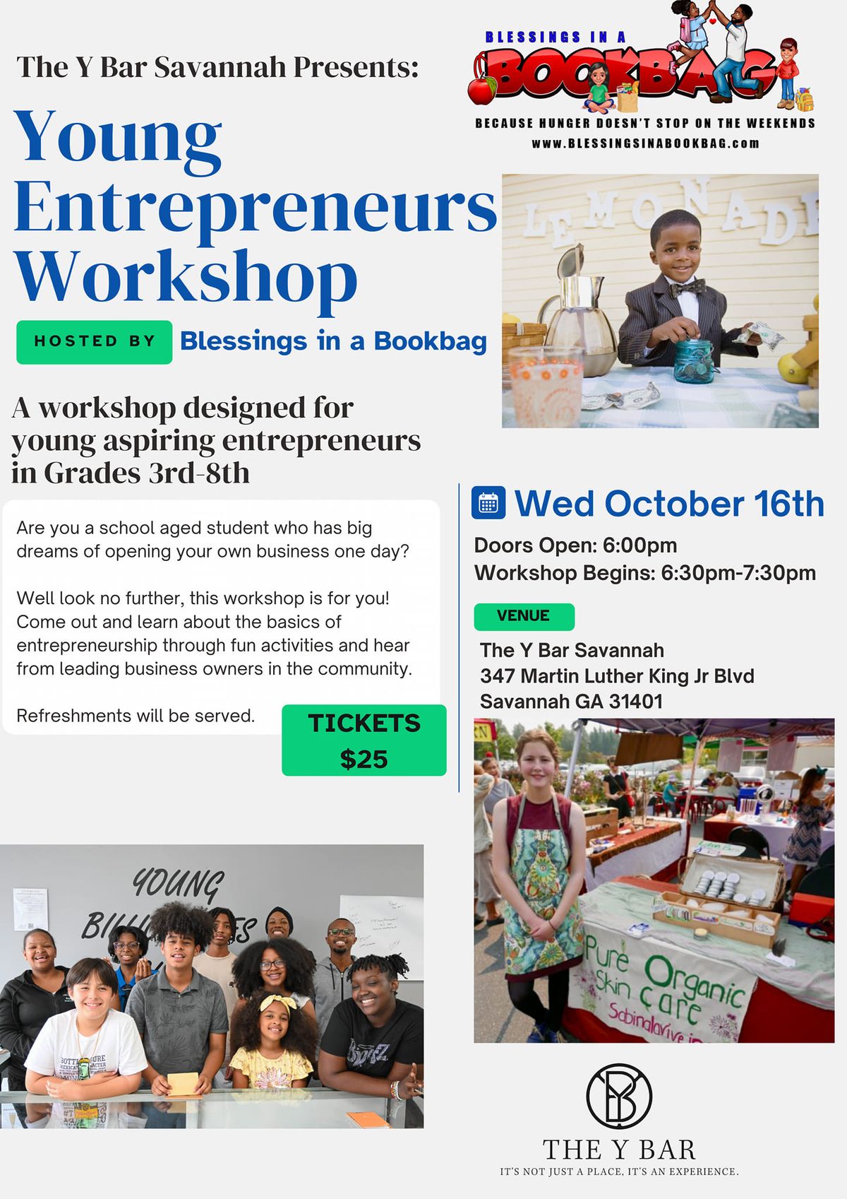 The Y Bar Savannah Presents: Young Entrepreneurship Class