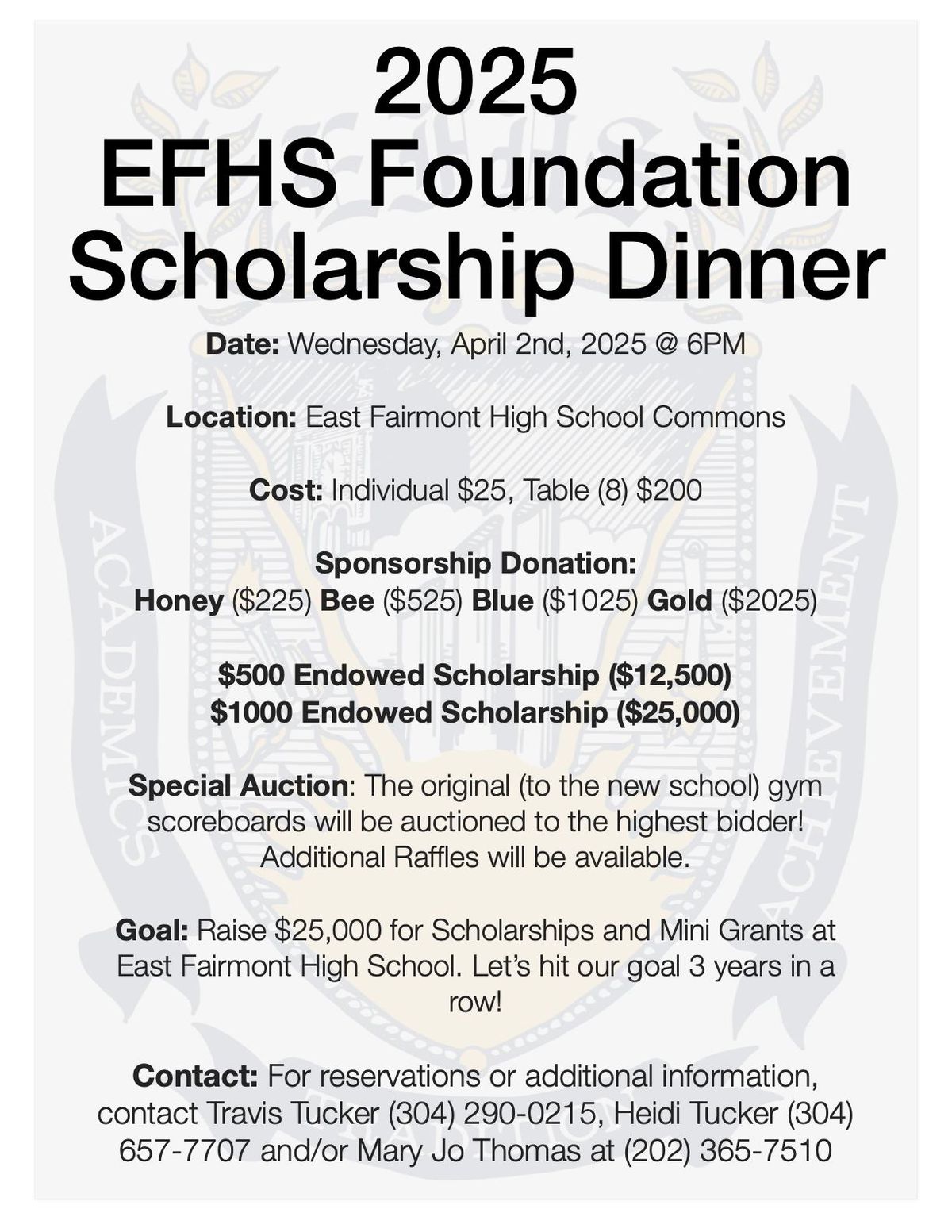 2025 Scholarship Dinner