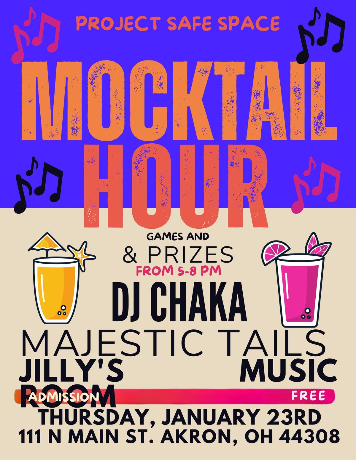 Project Safe Space Presents: Mocktail Hour