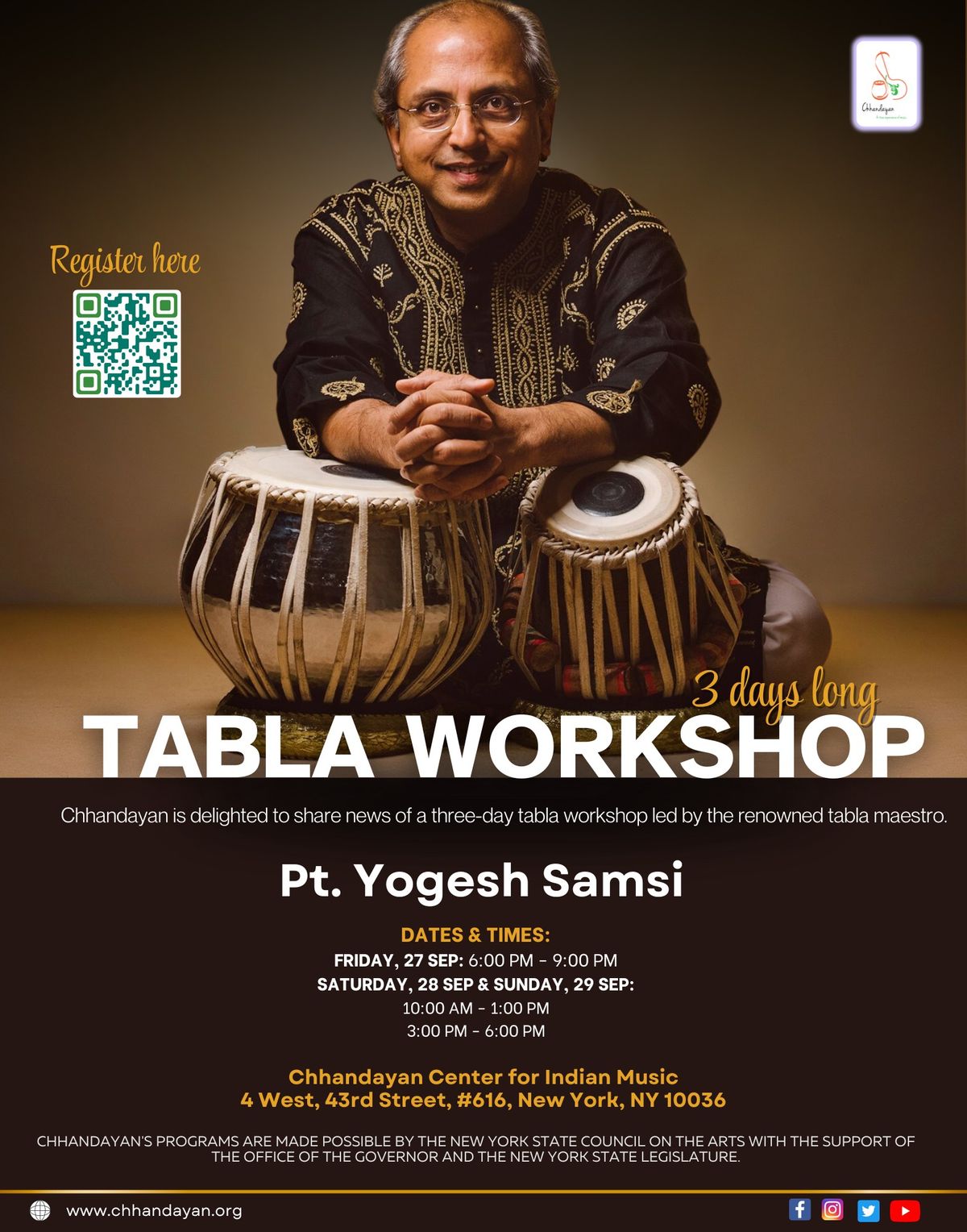 Tabla Workshop by Pt. Yogesh Samsi 