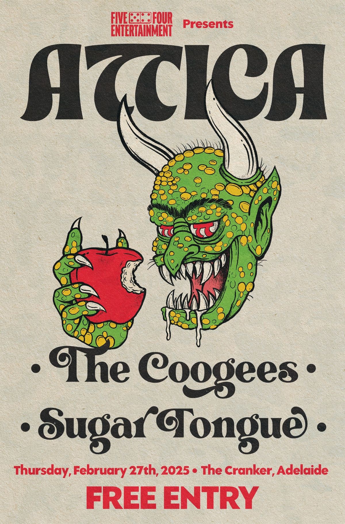 Attica, The Coogees, and Sugar Tongue l FREE & Live at The Cranker