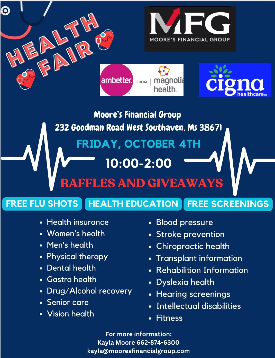 Moore\u2019s financial group health fair 