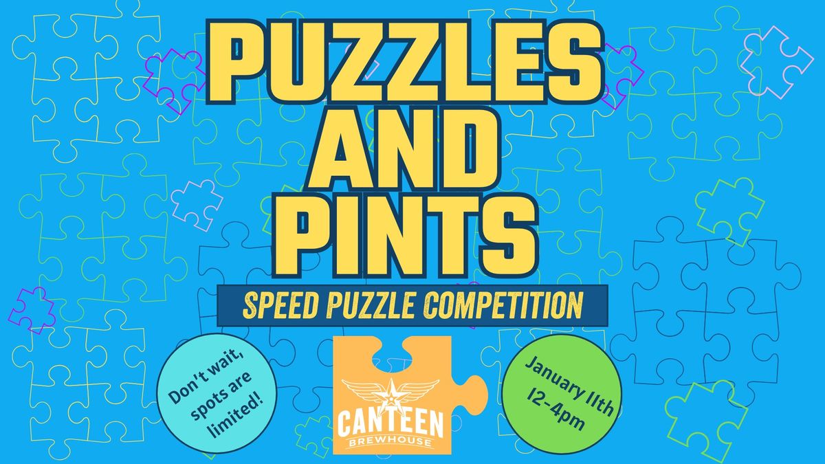 Puzzles and Pints Speed Puzzle Competition at the Brewhouse