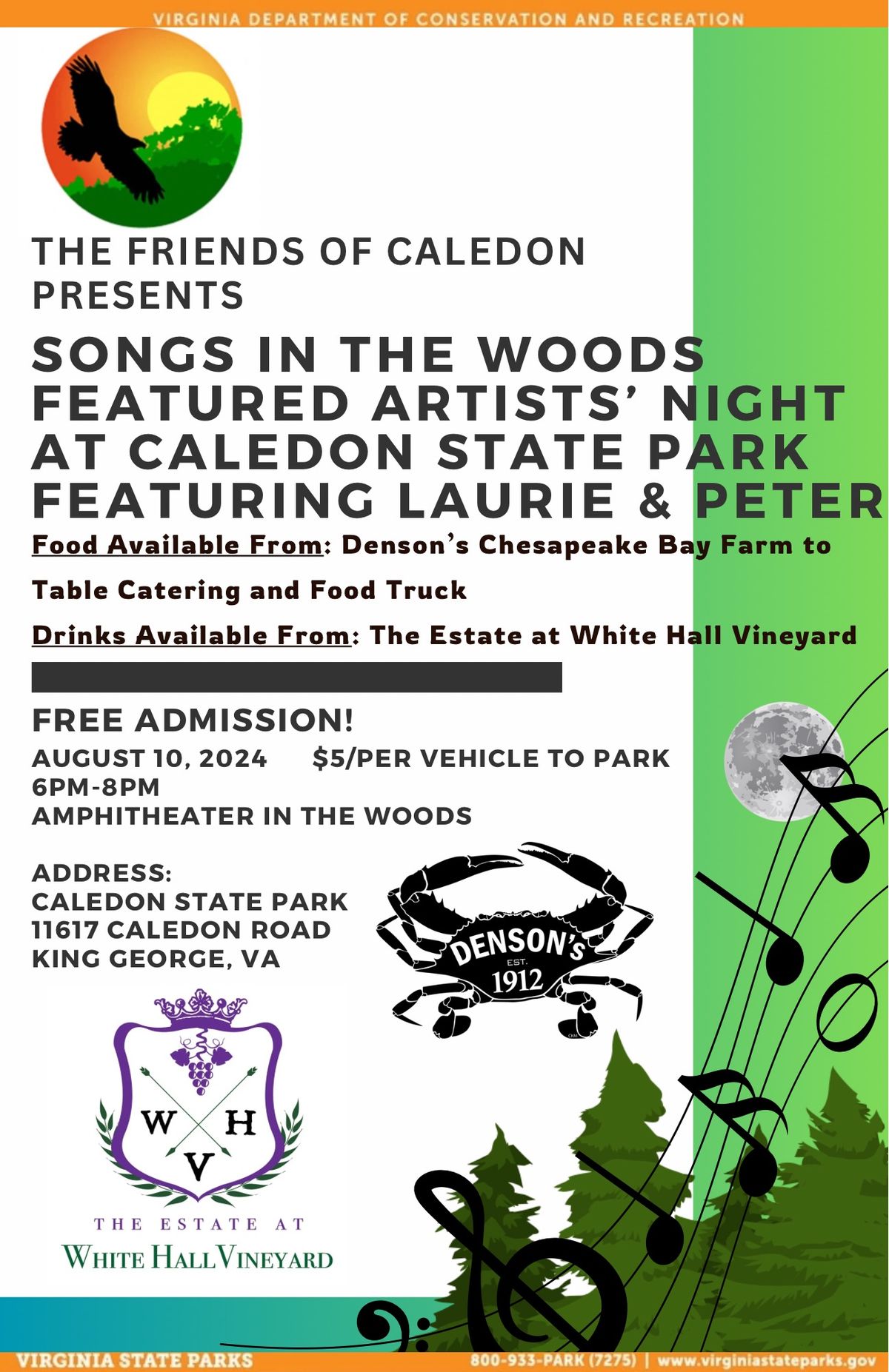 Songs in the Woods: Featured Artists\u2019 Night with Laurie and Peter! - Free Event