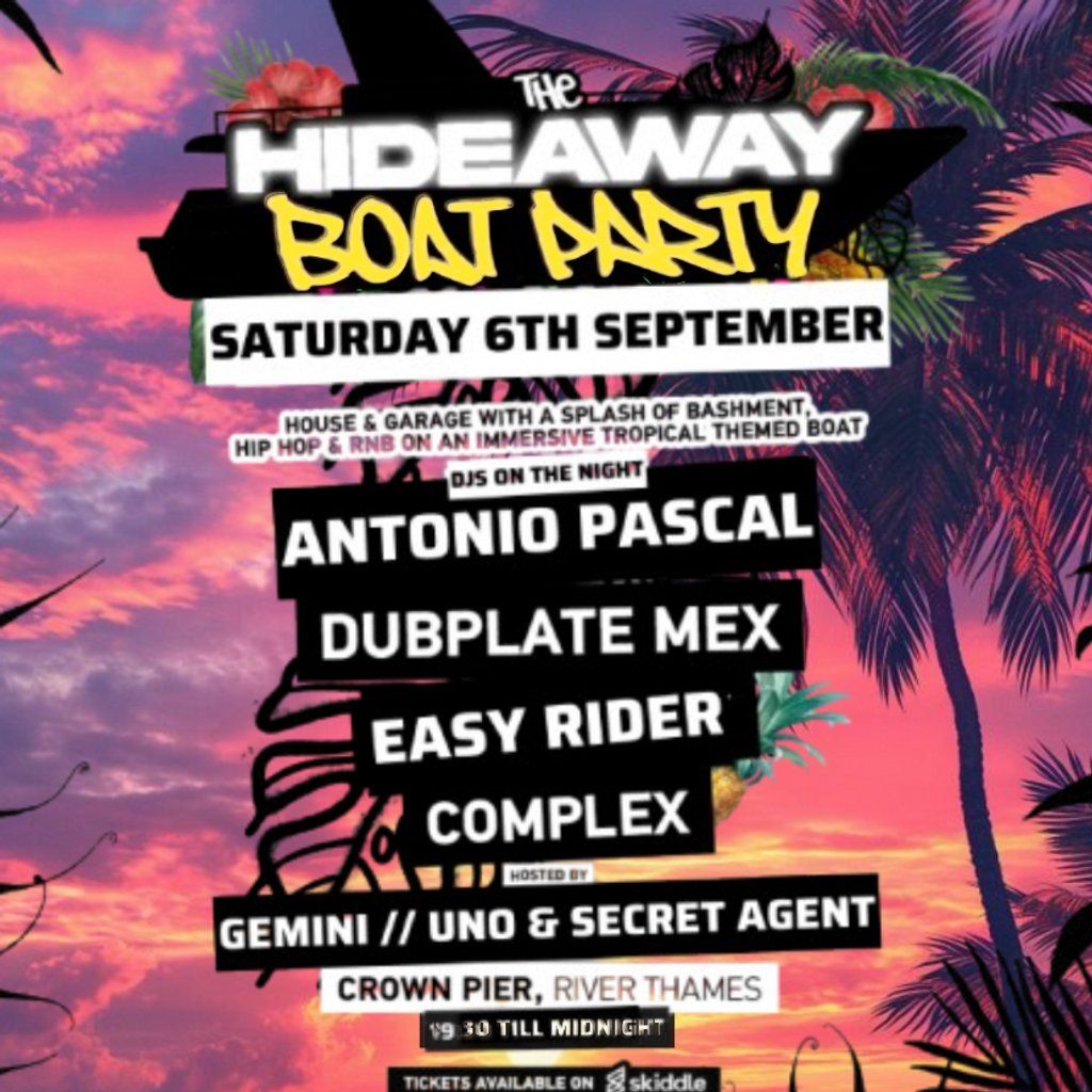 The Hideaway Tropical Boat Party