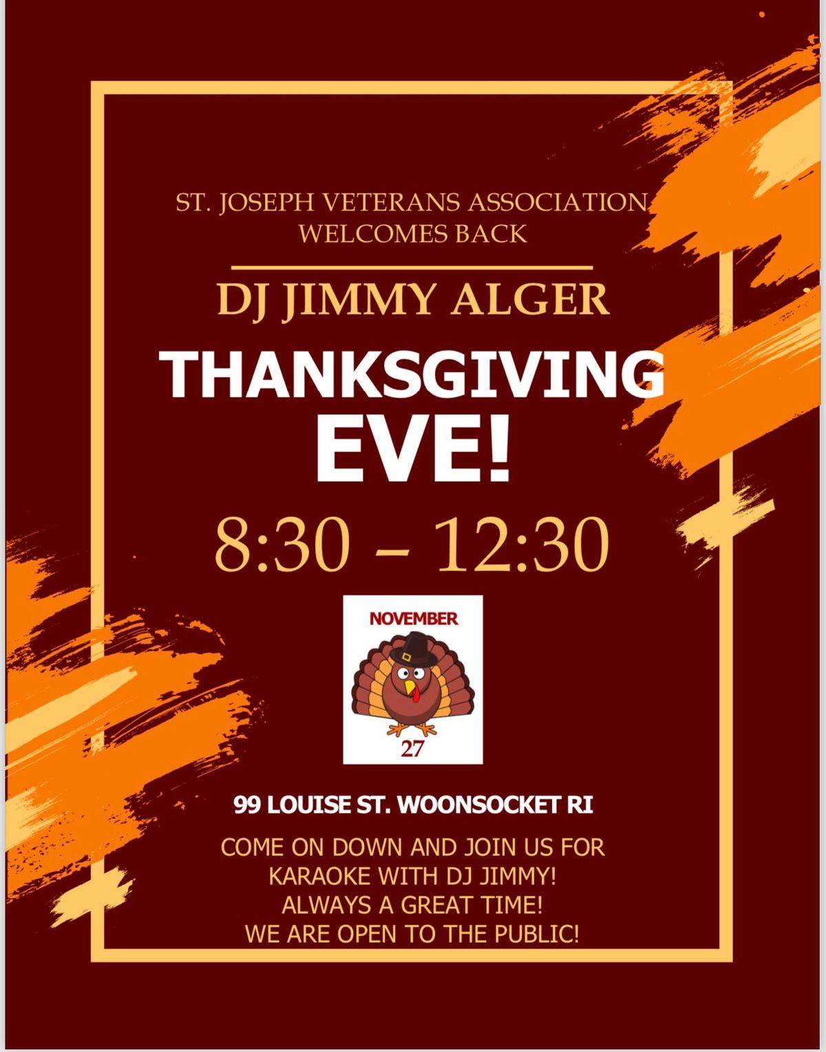 THANKSGIVING EVE WITH DJ JIMMY!