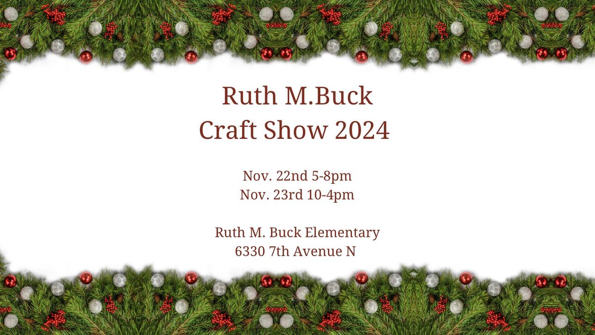 Ruth M Buck Craft Sale