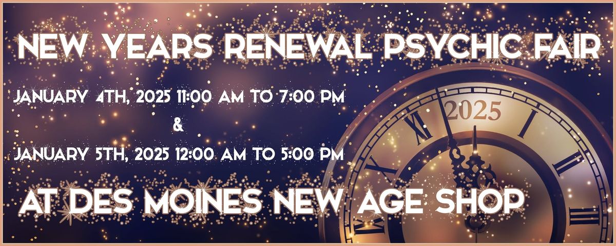 New Years Renewal Psychic Fair