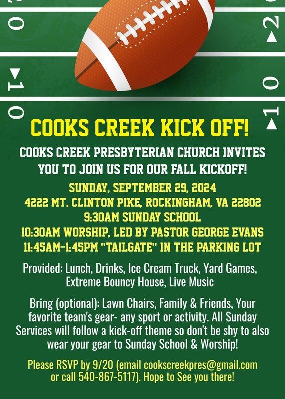 Cooks Creek Kickoff 