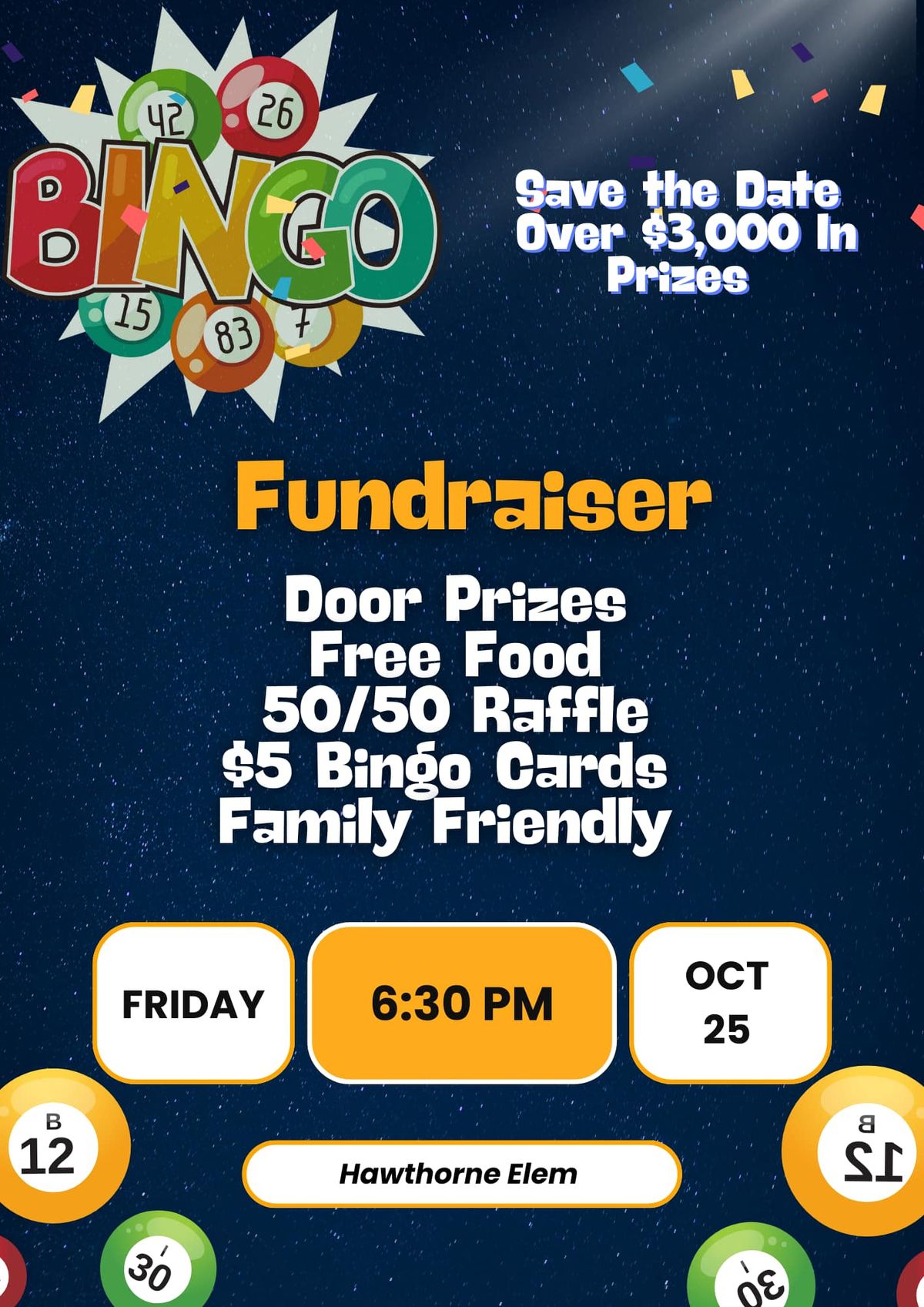 Bingo Fundraiser