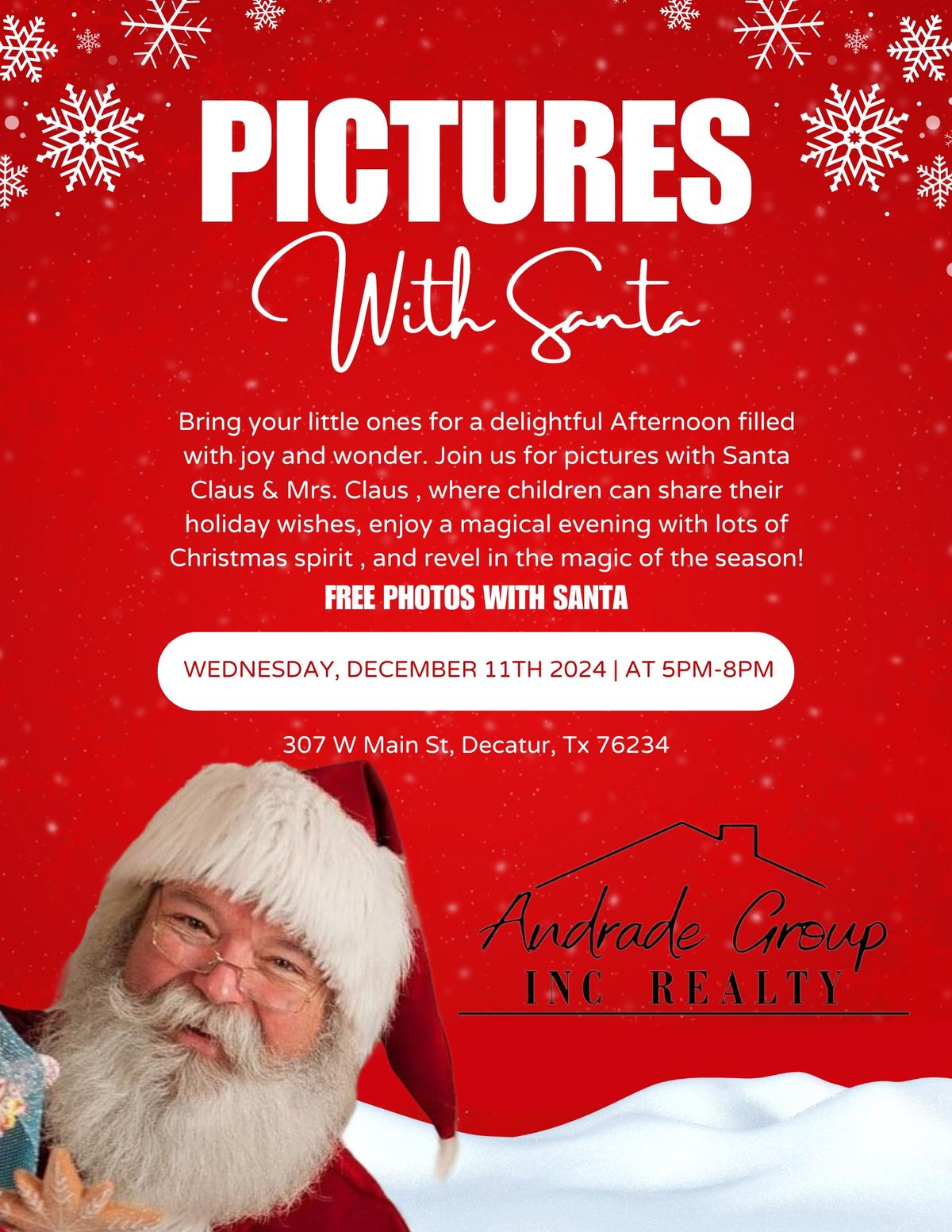 Festive Holiday Celebration with Santa Claus