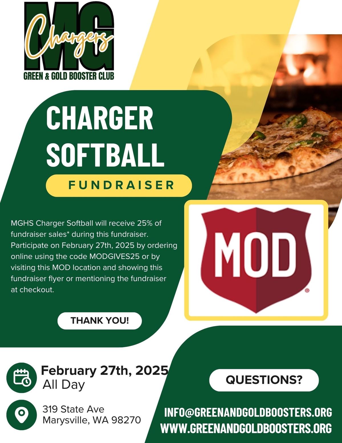 Charger Softball Fundraiser