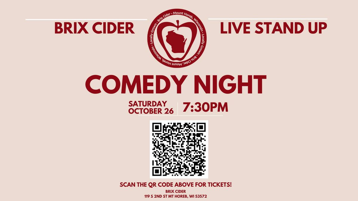 Stand Up Comedy Night at Brix Cider