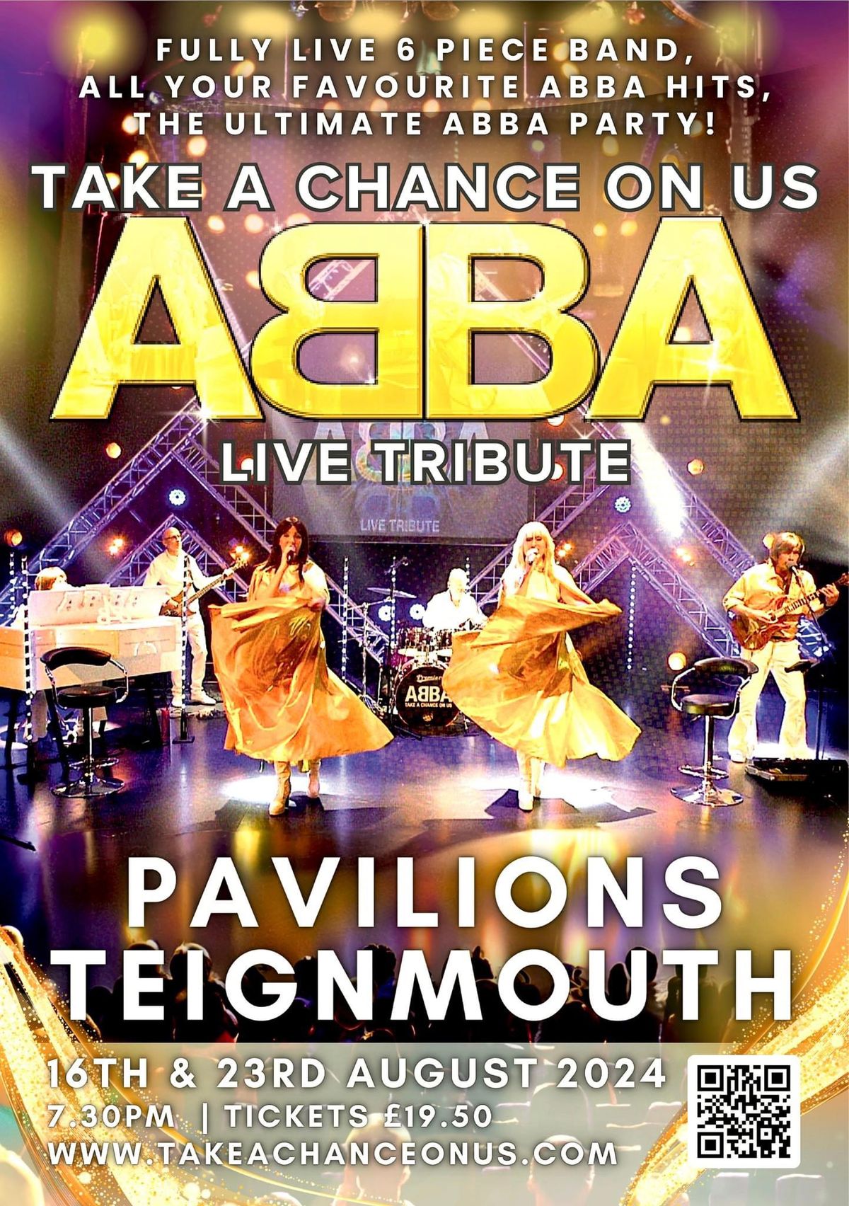 TAKE A CHANCE ON US TEIGNMOUTH PAVILION THEATRE ABBA TAKE A CHANCE ON US 16th AND 23rd AUGUST 2024 