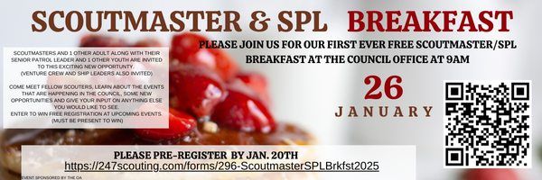 Scoutmaster & SPL Breakfast