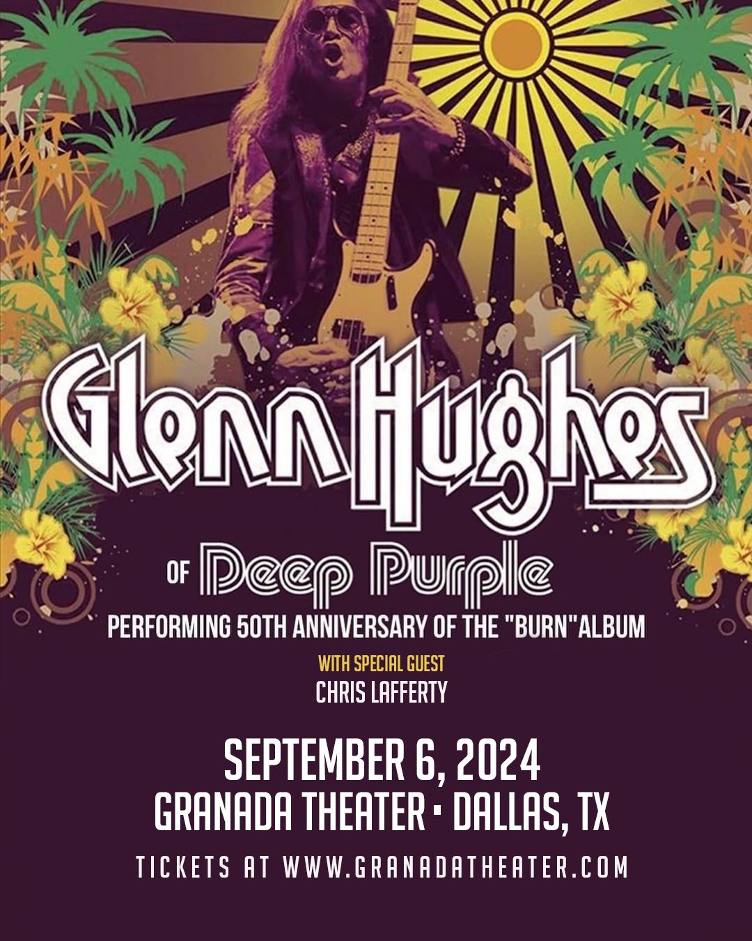 GLENN HUGHES - 50TH ANNIVERSARY OF DEEP PURPLE \u201cBURN\u201d ALBUM | GRANADA THEATER | DALLAS, TX