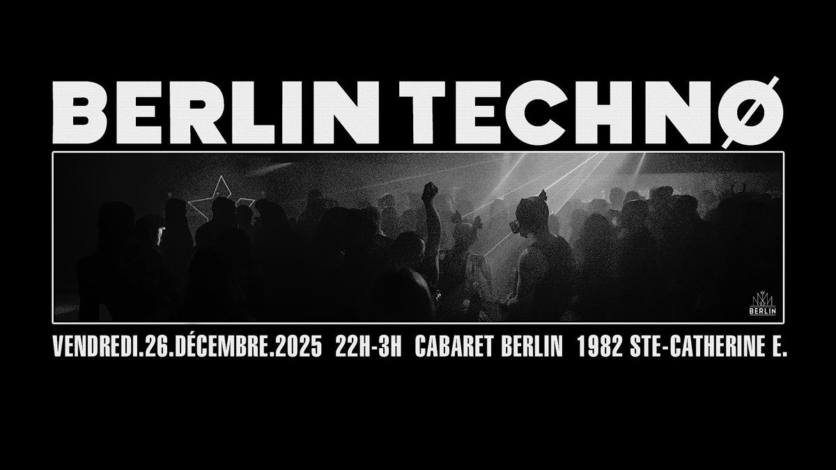 BERLIN TECHNO - BOXING DAY 2025
