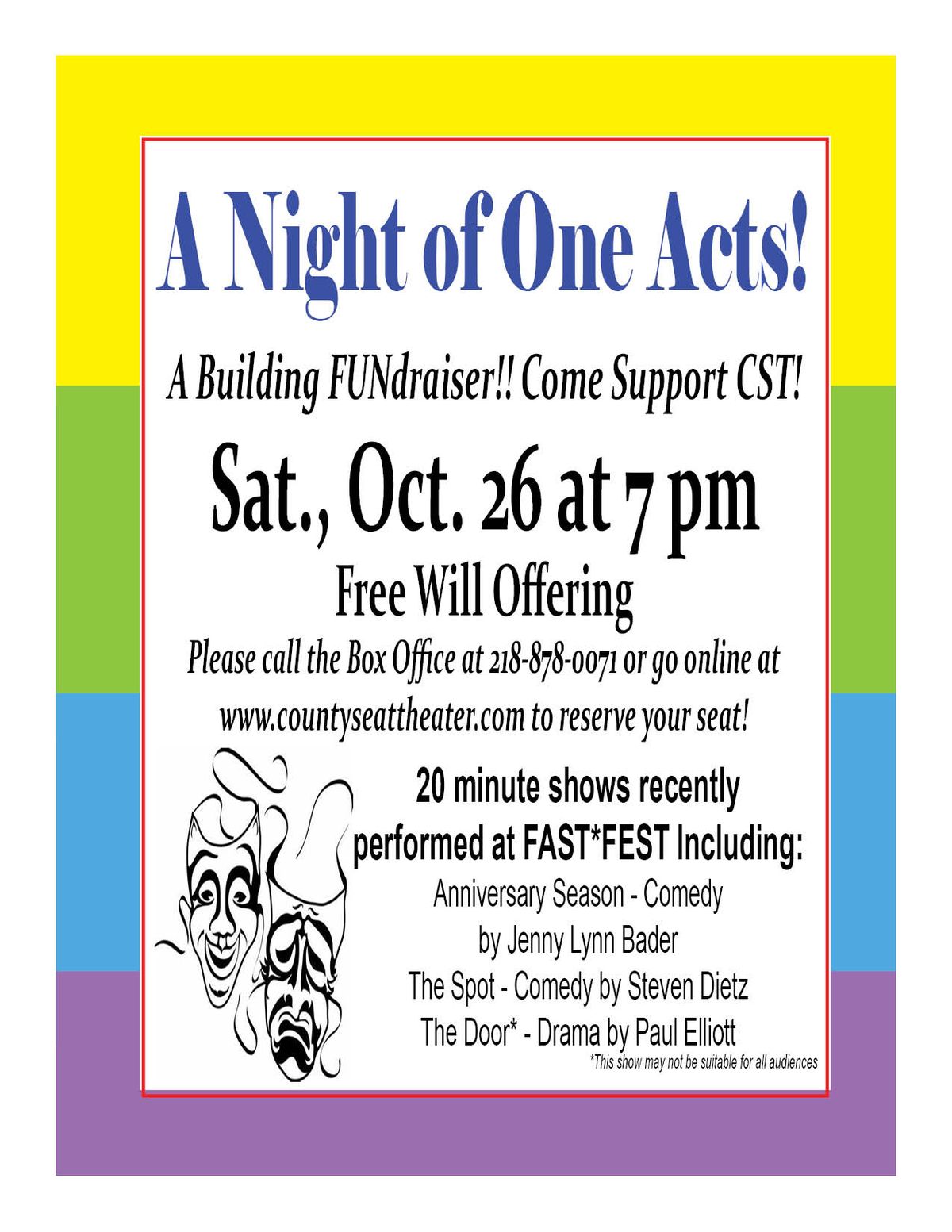 County Seat Theater - A Night Of One Acts