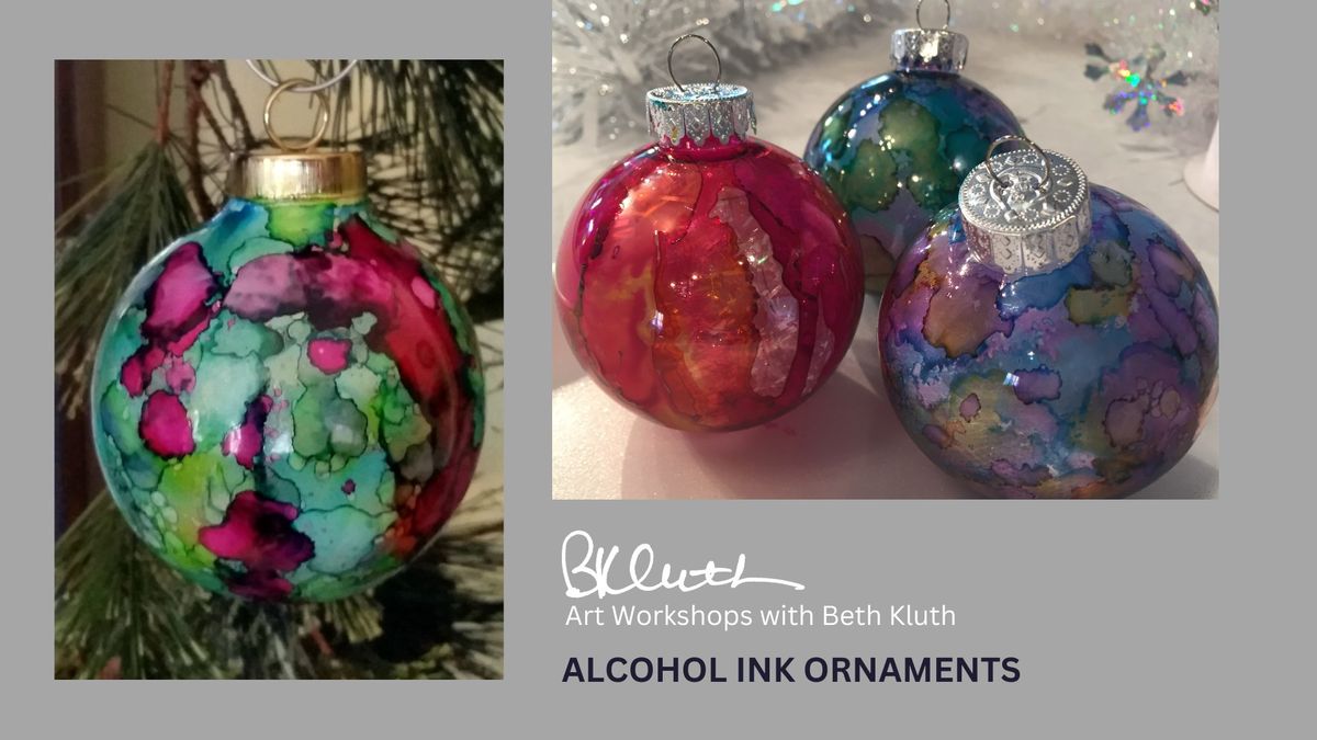 DIY Workshop - Alcohol Ink Ornaments