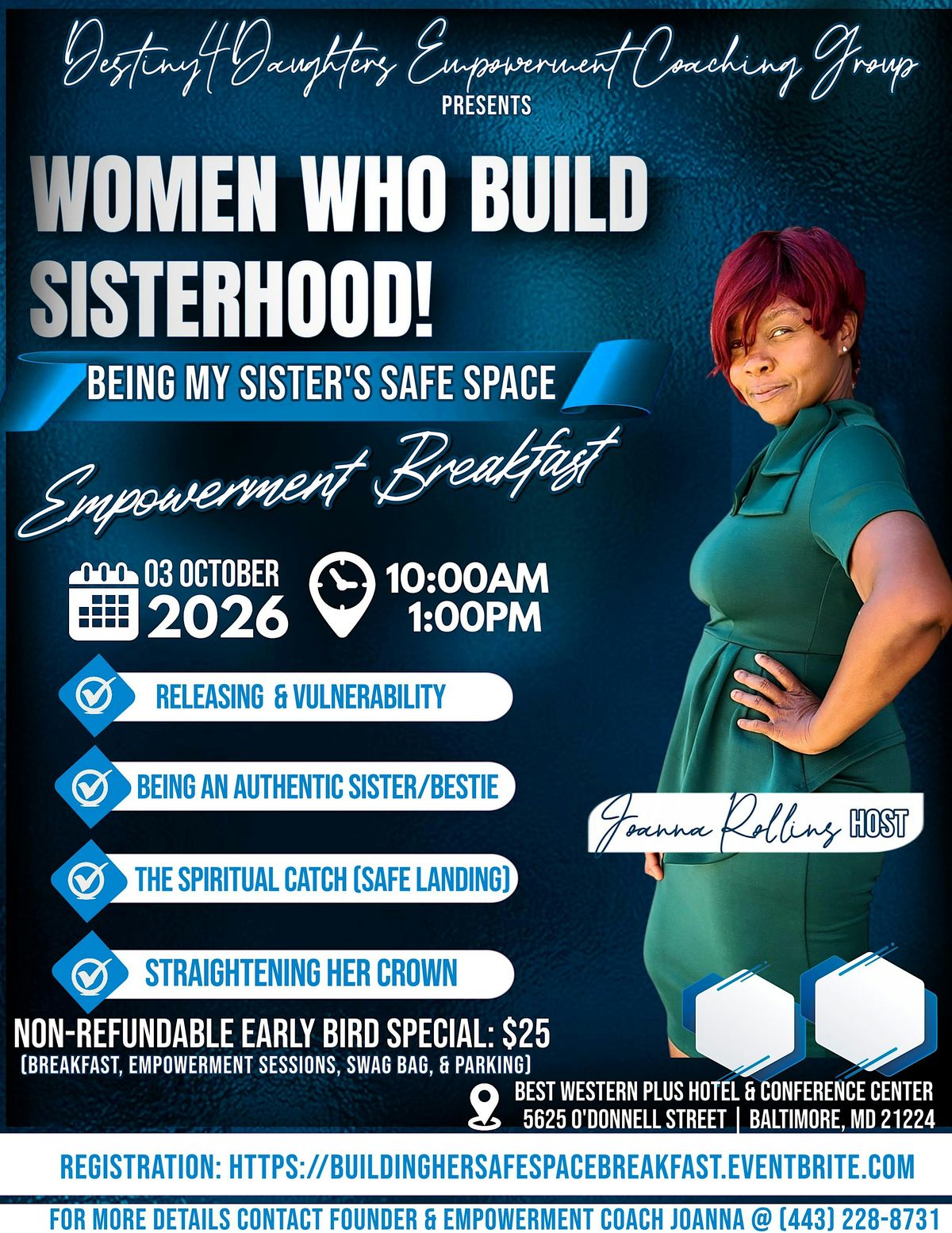 Women Who Build Sisterhood! My Sisters Safe Space Empowerment Breakfast