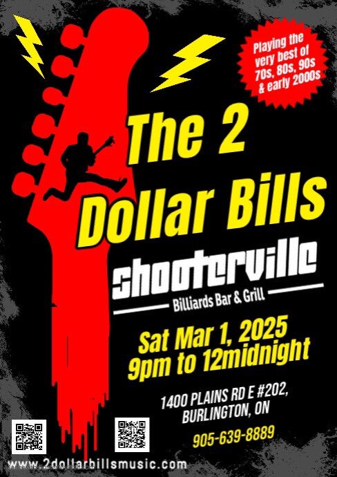 The 2 Dollar Bills at Shooterville Billiards Bar & Grill