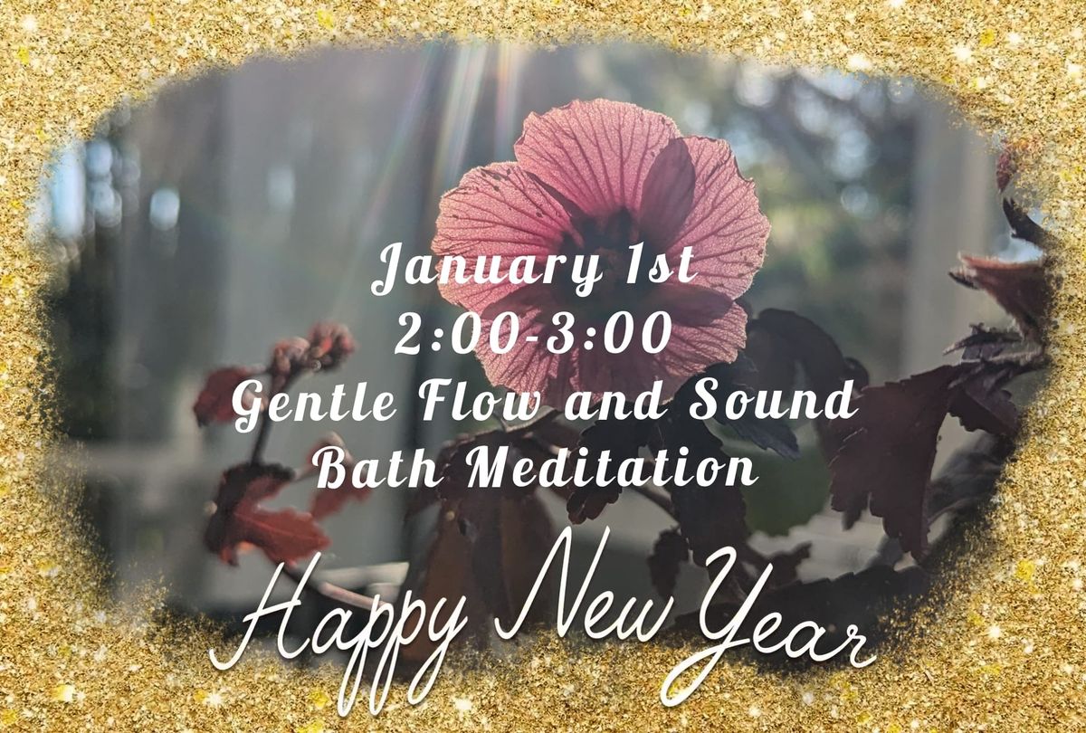 New Years Day Gentle Flow and Sound Bath Meditation w Erin at Lucky Cat Yoga 