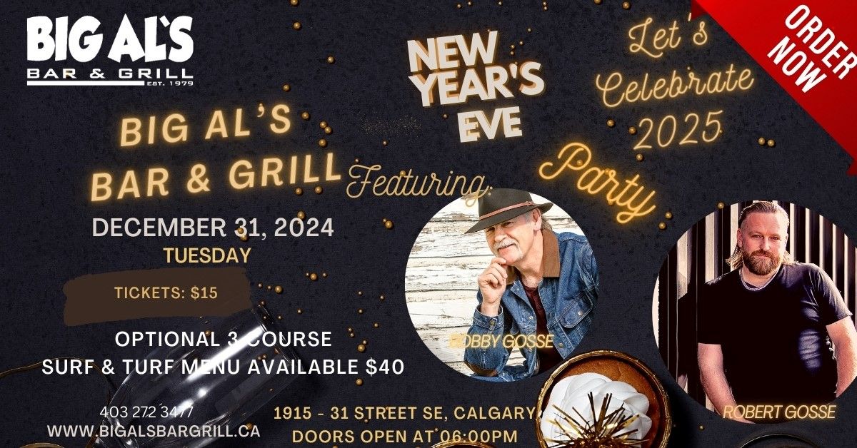 NEW YEAR'S EVE at BIG AL'S!