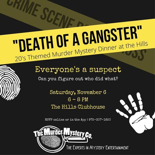 \u201cDeath of a Gangster\u201d Murder Mystery Dinner