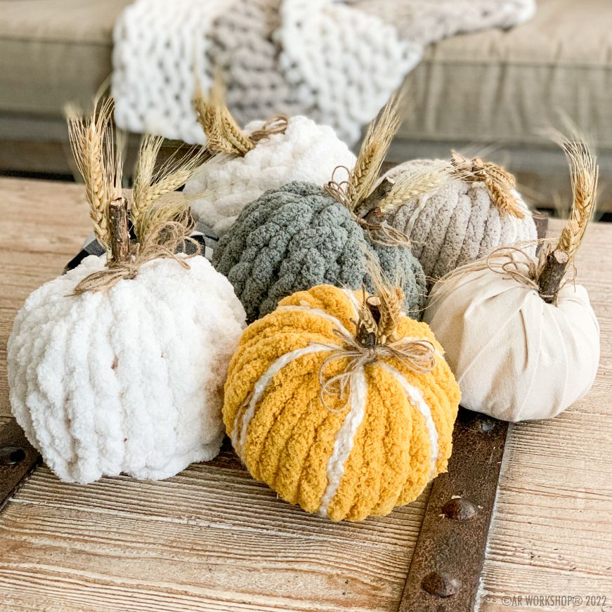 Chunky Knit Pumpkins 