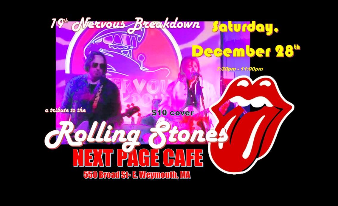 Rolling Stones tribute, 19th Nervous Breakdown, at the Next Page Cafe in Weymouth MA