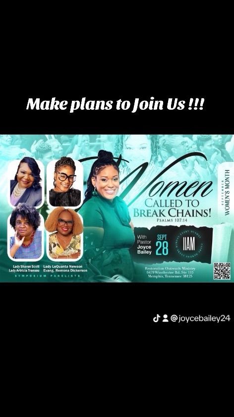 Women Called to Break Chains Symposium!