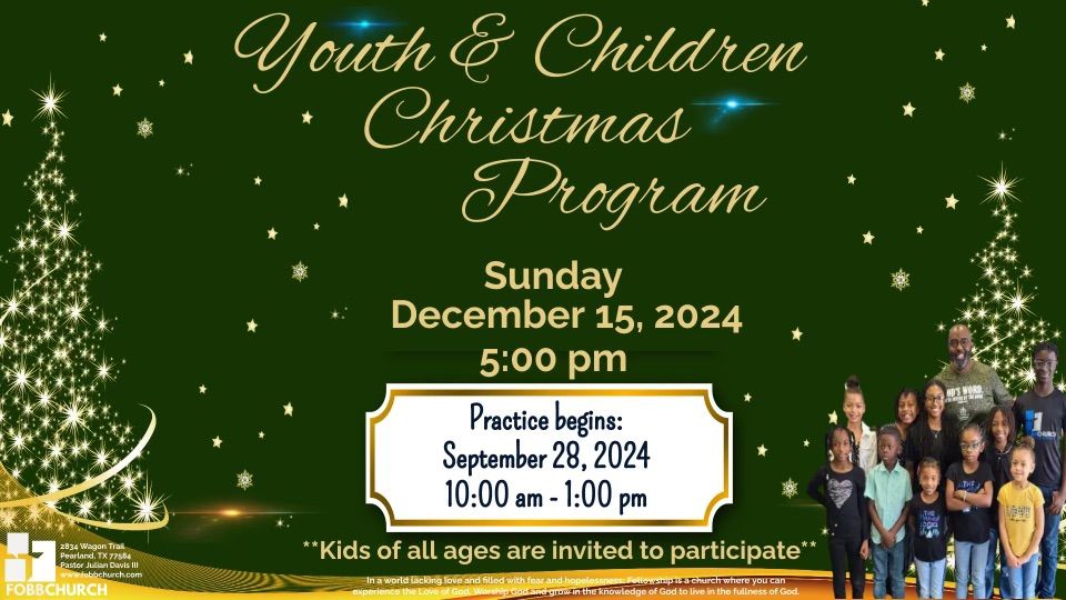 Come attend our Youth & Children\u2019s Christmas Program!! 