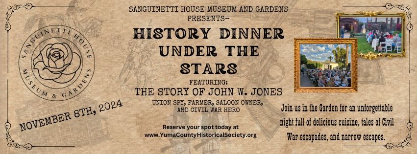 History Dinner Under the Stars