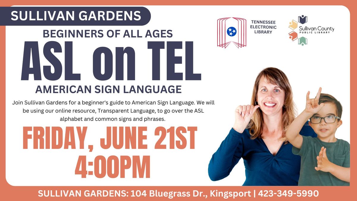 American Sign Language Class at the Sullivan Gardens branch